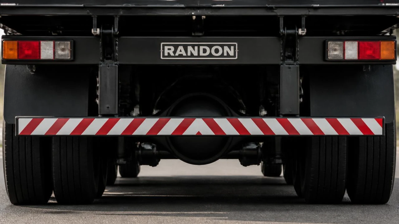 Caminhão com a carroceria da Randon em imagem gerada pela inteligência artificial