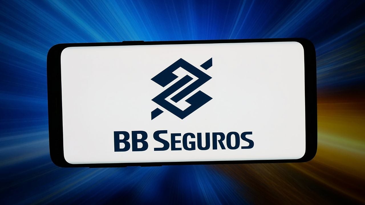 Logo da BB Seguridade em tela de celular