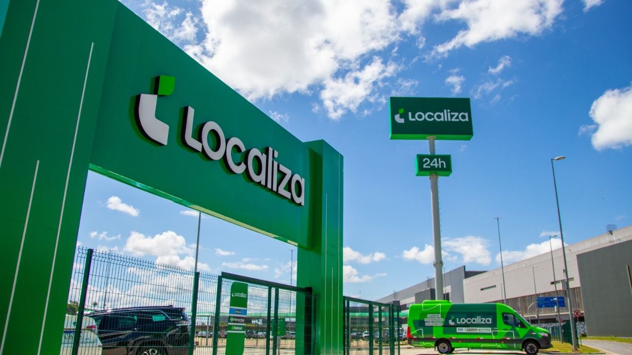 Fachada de loja da Localiza