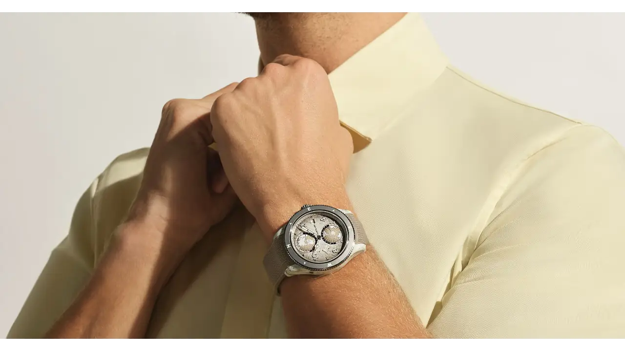 relógio Montblanc com cinzas vulcânicas